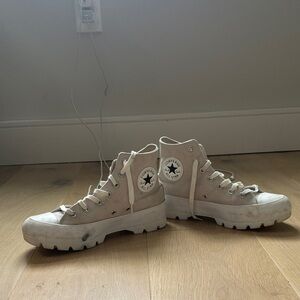 Converse Platform High-Tops in Off-White